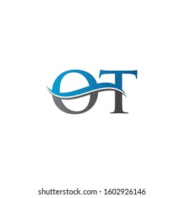 Swoosh Letter Ot Logo Design Vector Stock Vector (Royalty Free ...