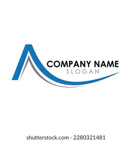 A swoosh logo 2 template