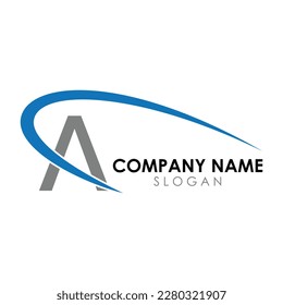 A swoosh logo 5 template