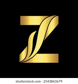 Swoosh Logo combine with letter Z vector template