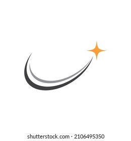 Swoosh logo illustration vector template