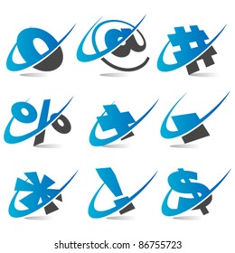 Swoosh Logo Symbols Set 5