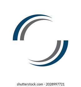 swoosh logo vector design template