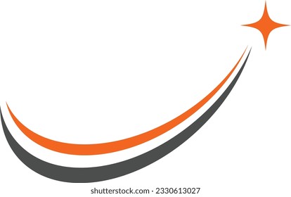 Swoosh logo vector image design