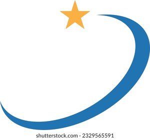 Swoosh logo vector image icon