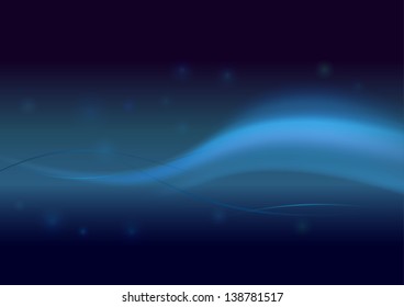 Swoosh on a dark background. Vector illustration