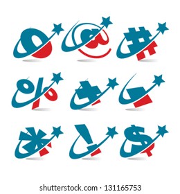 Swoosh Patriotic Logo Symbols