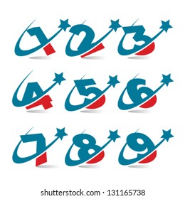 Swoosh Patriotic Numbers