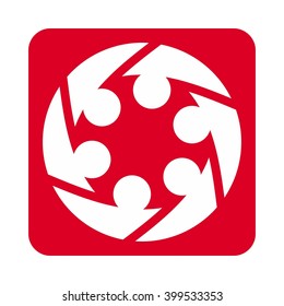 swoosh people logo vector.