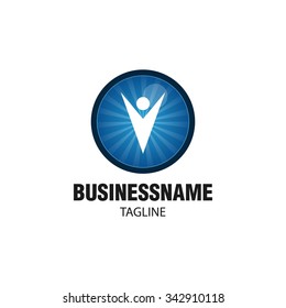 Swoosh People Logo Vector Template