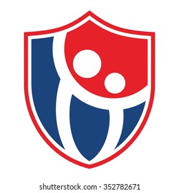swoosh person logo vector.