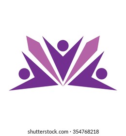 swoosh person logo vector.