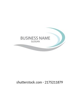 diseño vectorial del logotipo abstracto profesional de swoosh