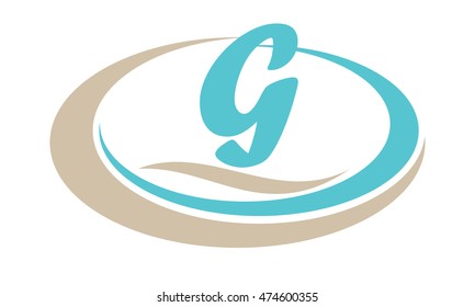 Swoosh Spa Beach Initial G