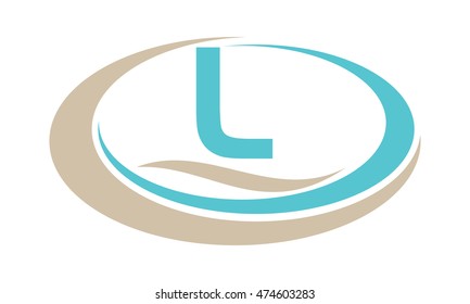 Swoosh Spa Beach Initial L