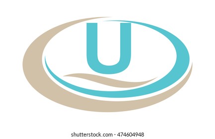 Swoosh Spa Beach Initial U