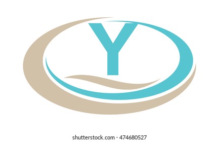 Swoosh Spa Beach Initial Y