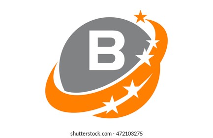 Swoosh Star Solution Letter B
