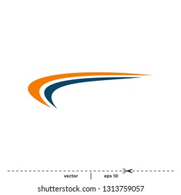 Swoosh style logo template