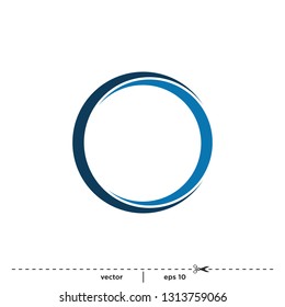Swoosh style logo template