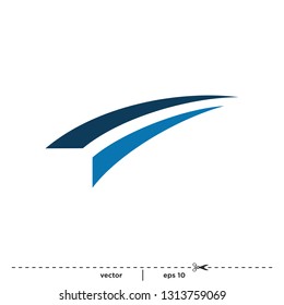 Swoosh style logo template