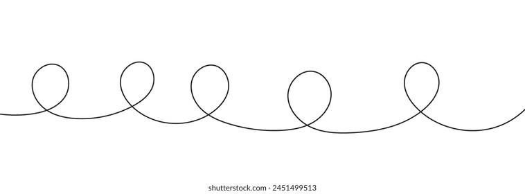  Swoosh, swash underline stroke set. Abstract wavy thin line. Squiggle elements. Vector illustration. EPS 10. isolated on the white background.