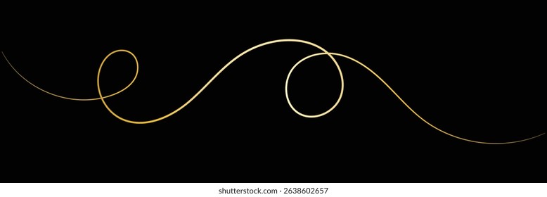 Swoosh, swash underline stroke set. Abstract wavy thin line. Squiggle elements. Vector illustration. EPS 20 . isolated on the white background . EPS 10 .