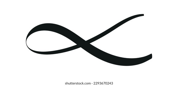 Swoosh, swash underline stroke set.Abstract wavy thin line. Squiggle elements. Vector isolated illustration