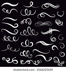 Swoosh, Swirl, Swash, Vector Design Elements, Flourish