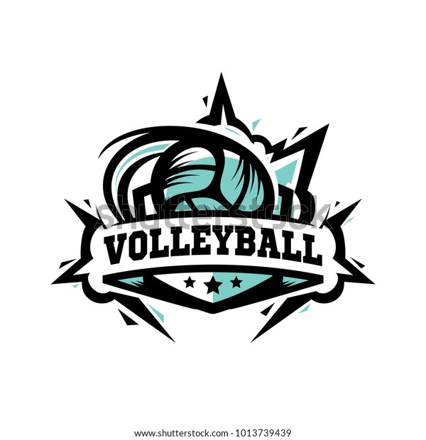 Swoosh Volleyball Logo Stock Vector (Royalty Free) 1013739439 ...