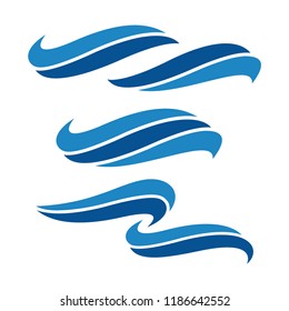 swoosh wave icon vector illustration