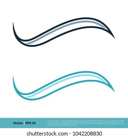 Swoosh Wave Icon Vector Logo Template Illustration Design. Vector EPS 10.