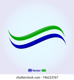 swoosh wave logo template