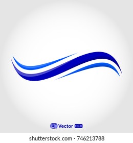 swoosh wave logo template