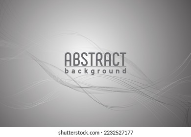 swoosh wave stream background. Mild smoke pattern abstract, Elegant speed futuristic high-tech, smooth gray modern soft layout. Vector illustration