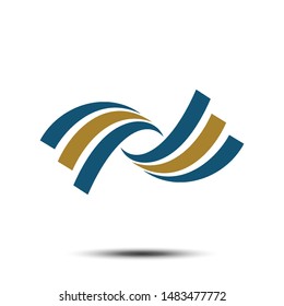 Swoosh Wings Icon Vector Logo Template