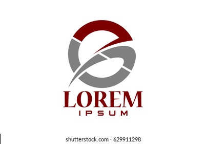 swooshed circular logo letter g