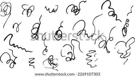 Swooshes and flourish brush stroke vector collection. Perfect for logo and tattoo