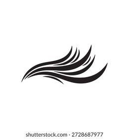 Swoosh, Vektorsymbol auf weißem Hintergrund