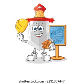 the sword Architect illustration. character vector