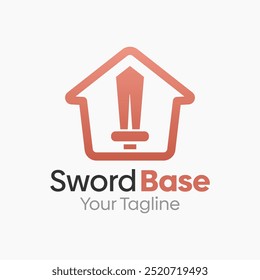 Sword Base Logo Design Template. Good for Business, Agency, Community and Organization