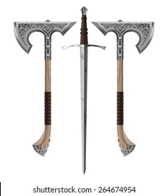 sword bastard ornamental axe 