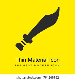 Sword bright yellow material minimal icon or logo design