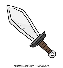 sword / cartoon vector and illustration, isolated on white background.