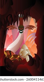 The sword is in the cave - abstraction