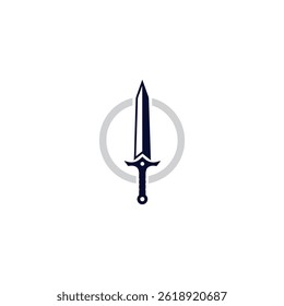 Sword and Circle Logo vector