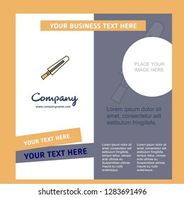 Sword  Company Brochure Template. Vector Busienss Template