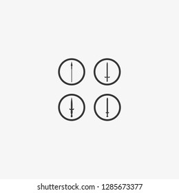 sword, dagger, viking sword, spear icon graphic element Illustration template design