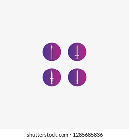 sword, dagger, viking sword, spear icon graphic element Illustration template design 