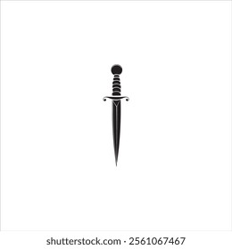 Sword design in black and white background